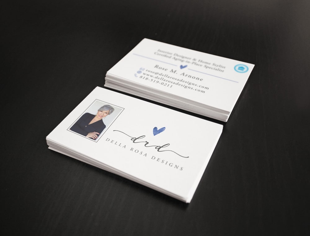 business card design for DellaRosa Design